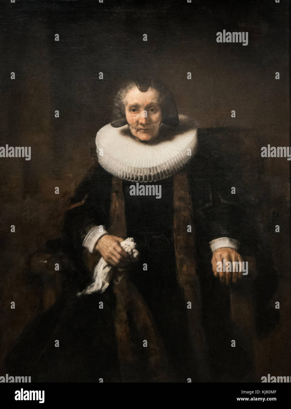 Rembrandt: Portrait of Margaretha de Geer, Wife of Jacob Trip (1661) Stock Photo