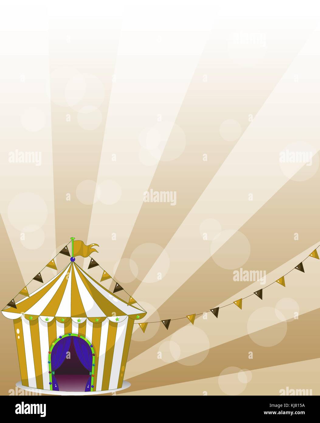 Illustration of a circus tent at the carnival Stock Vector Image & Art ...