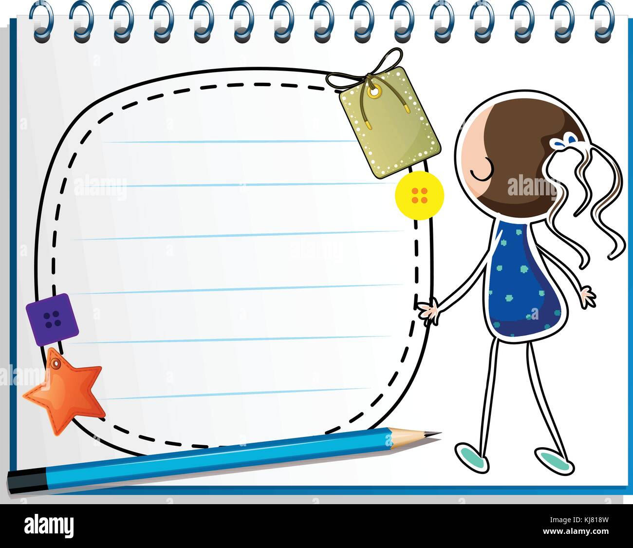 Illustration of a notebook with a sketch of a girl in a blue dress on a white background Stock Vector Image & Art - Alamy Illustration of a notebook with a sketch of a girl in a blue dress on a white background Stock Vector Image & Art - Alamy