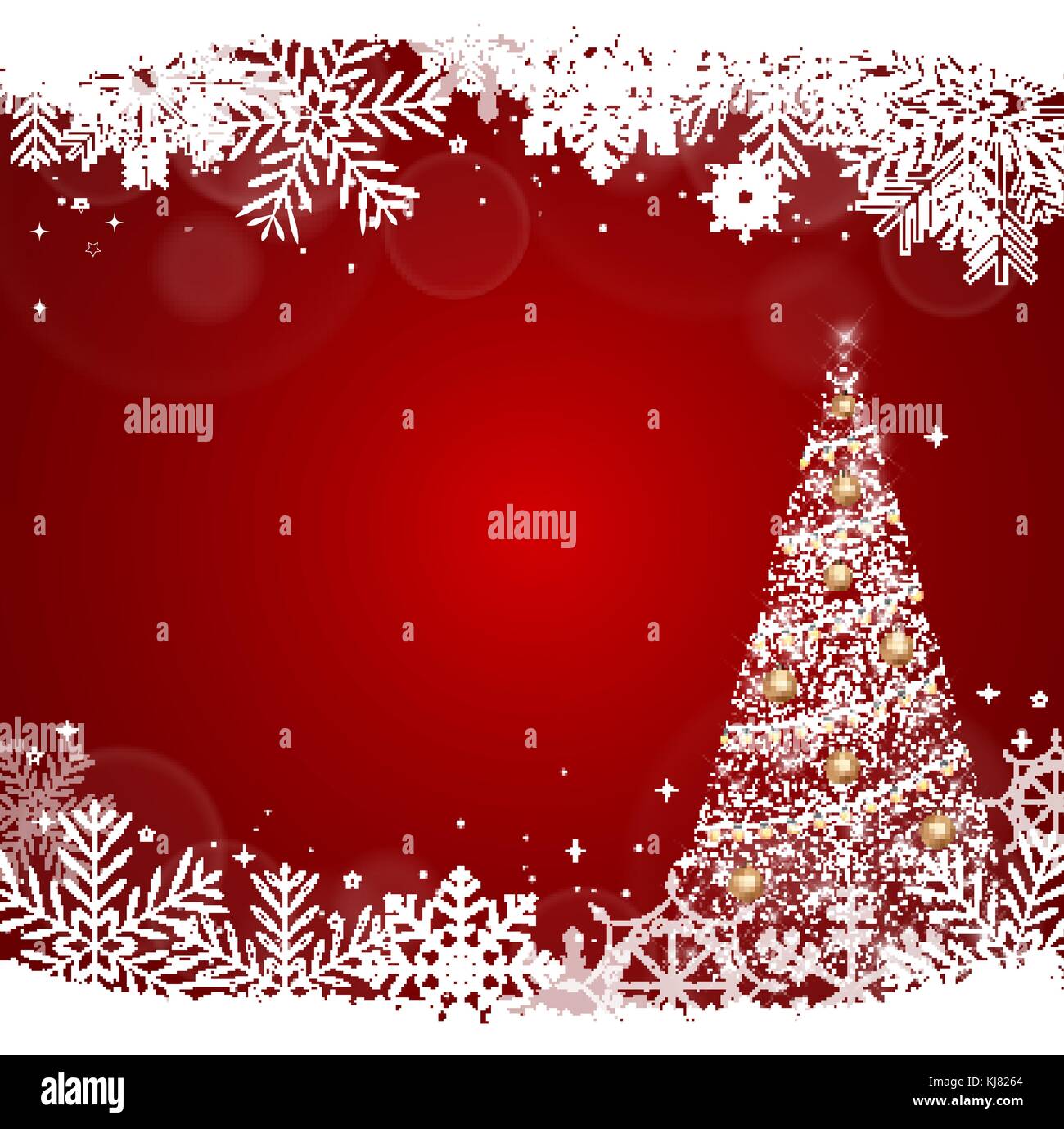 New Year Background with Snowflake. Vector Illustration Stock Vector ...