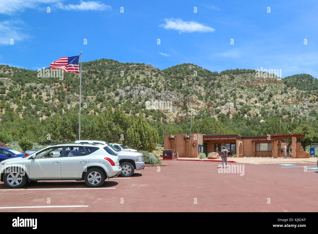 Kolob Canyons Visitor Center on the northwest side of Zion National Park Stock Photo