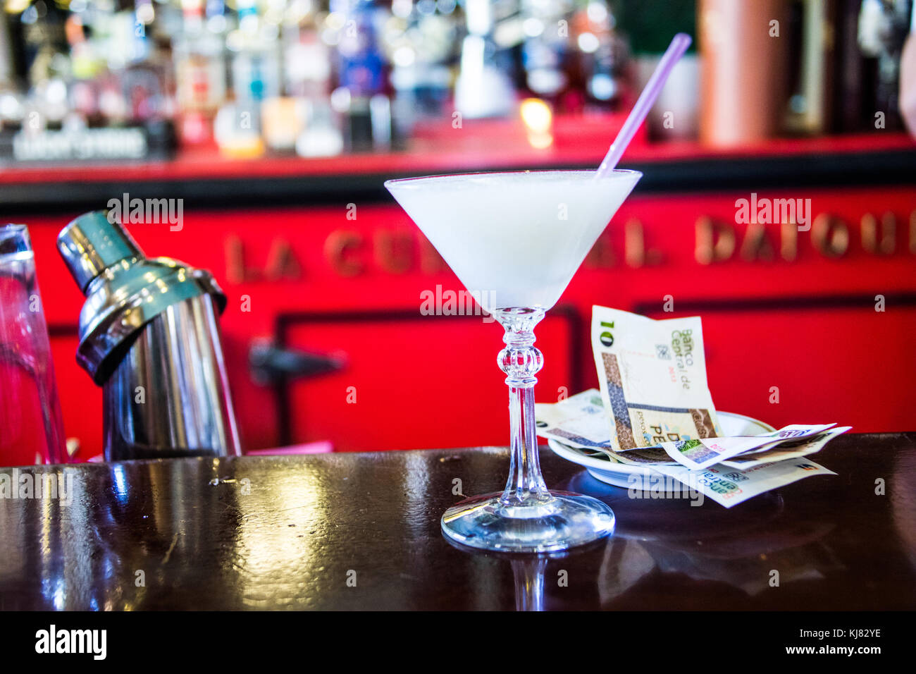 Frozen daiquiri at Floridita, the bar that originated the daiquiri