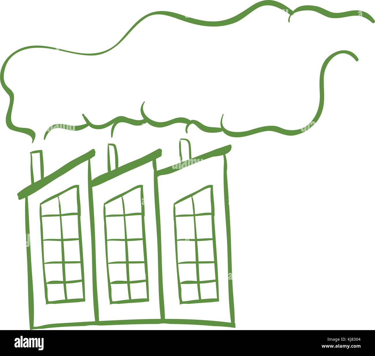 Factories polluting the air Stock Vector Images Alamy
