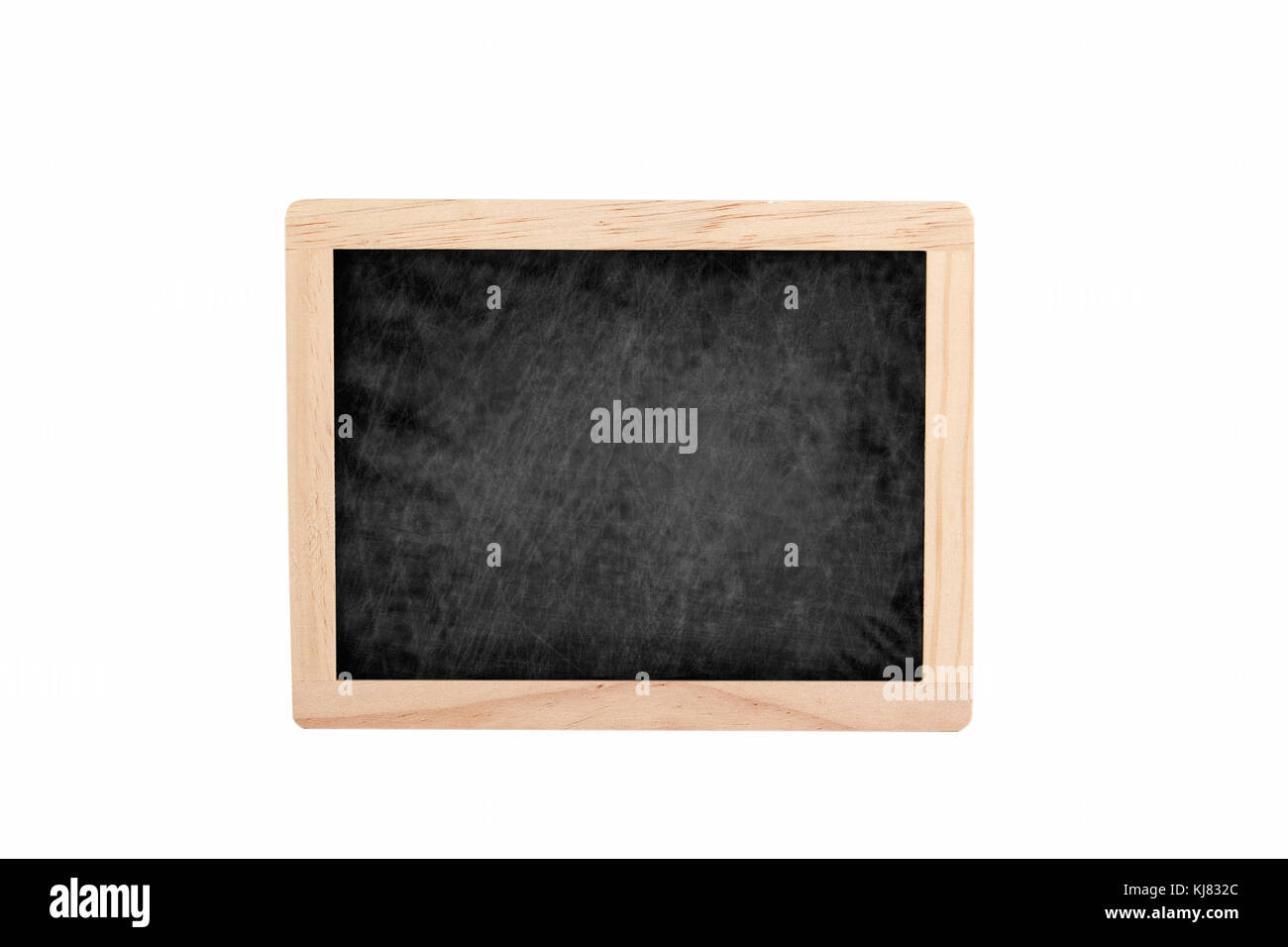 empty chalkboard with copyspace on white background Stock Photo Alamy