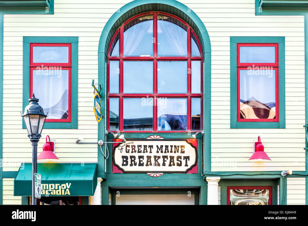 Bar Harbor, USA June 8, 2017 Jeannie's Great Maine Breakfast