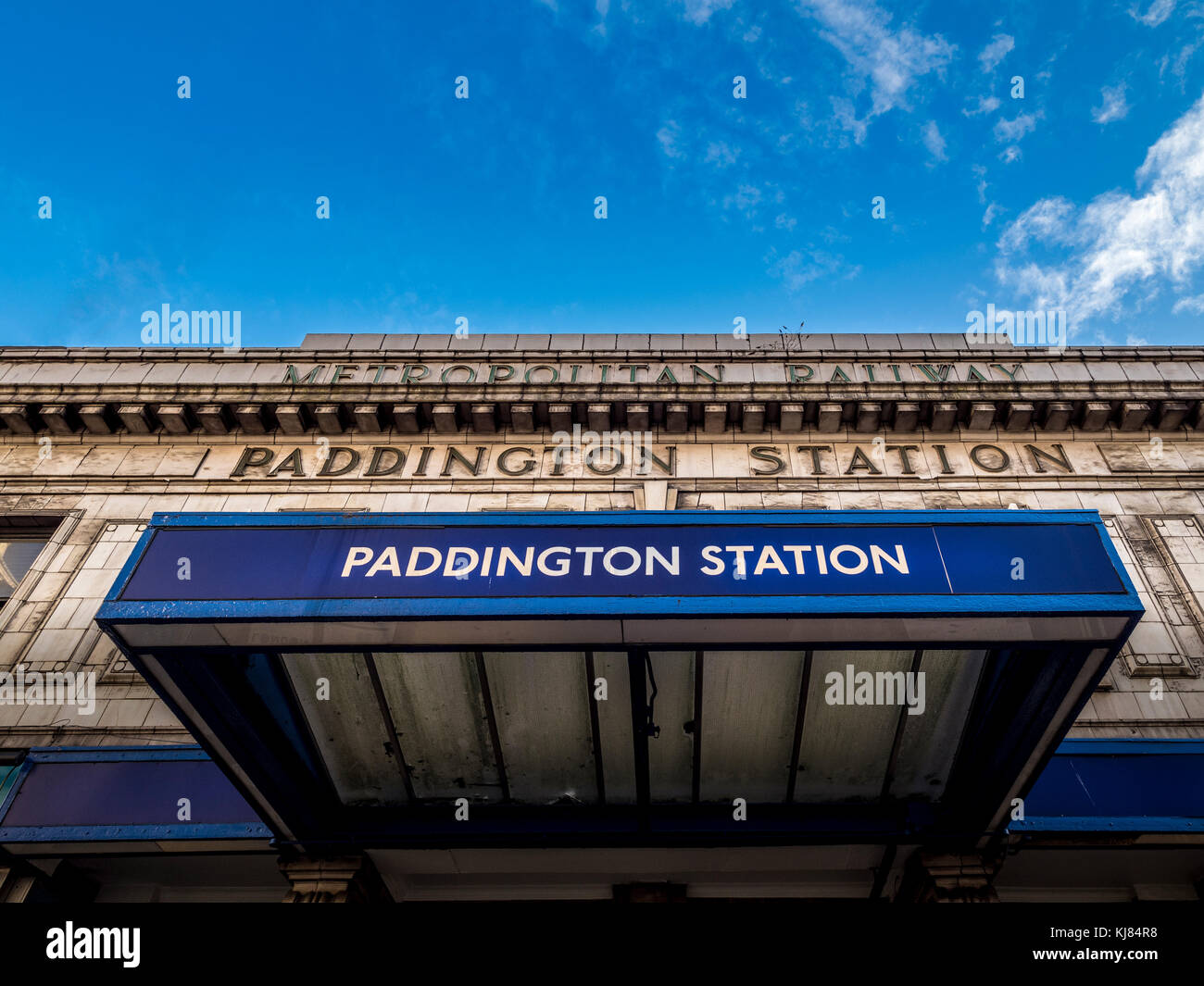 Paddington underground station entrance hires stock photography and