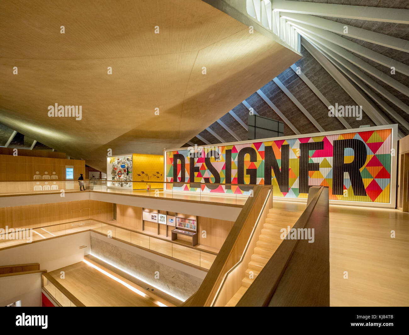 Interior of The Design Museum, London, UK Stock Photo