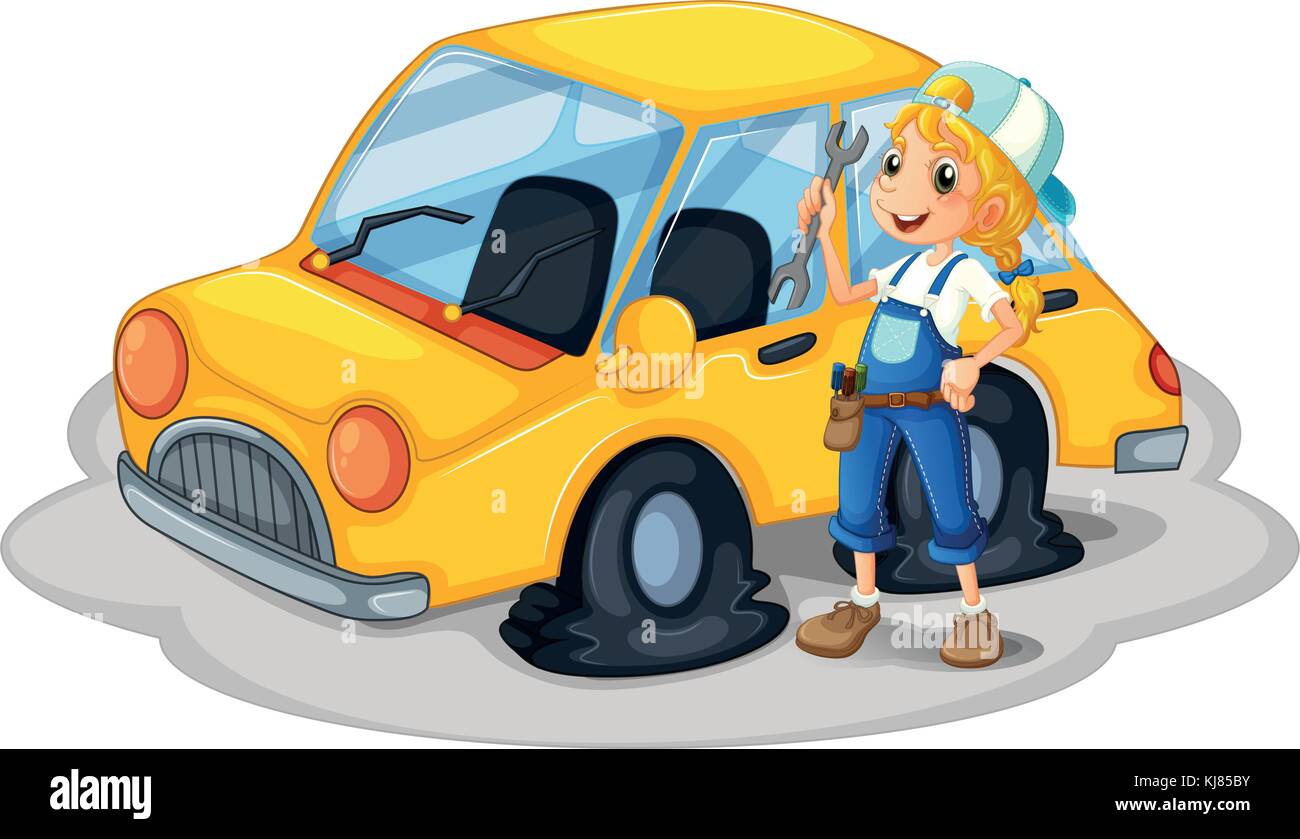 Flat Tire Clipart