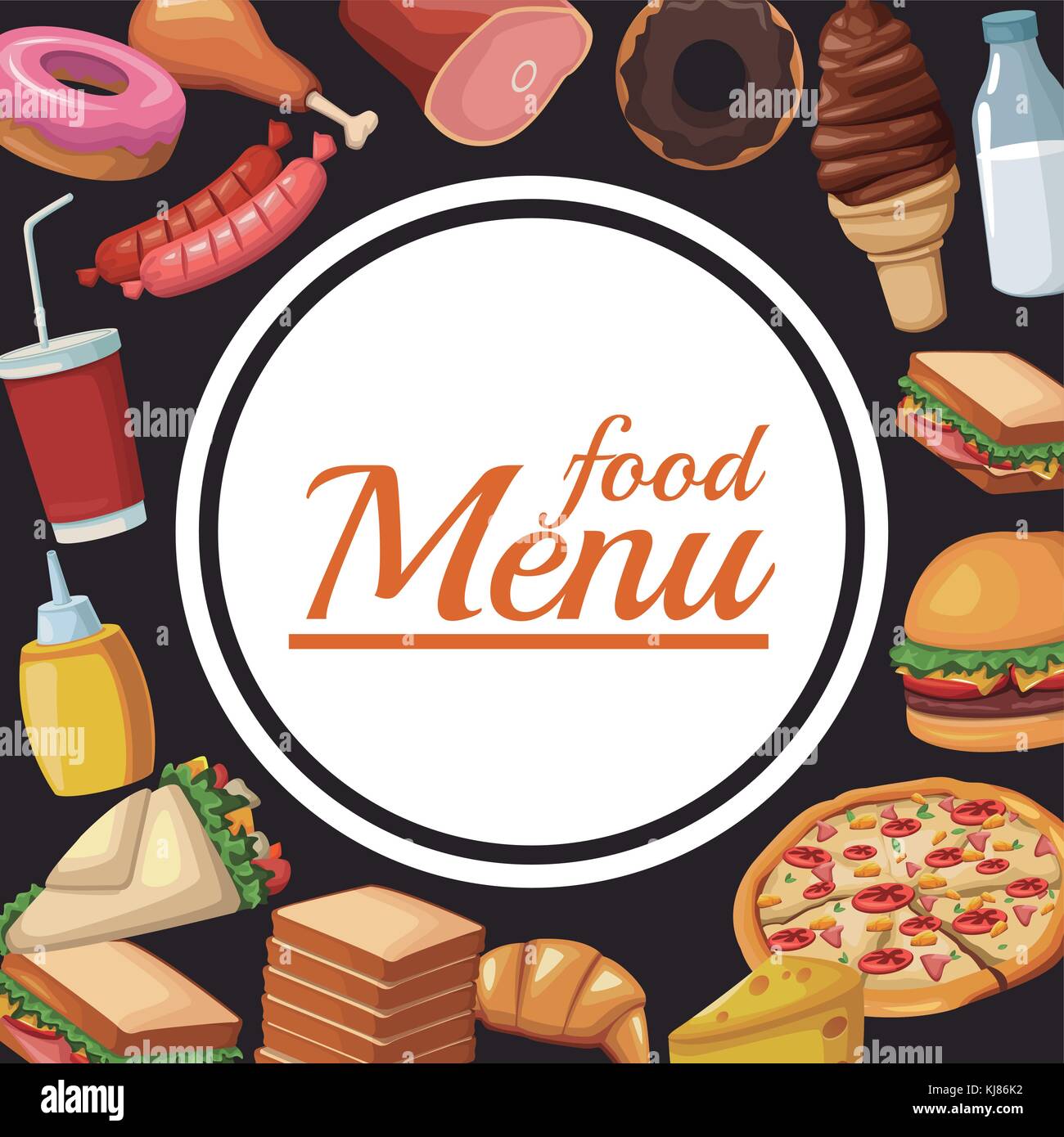 Food restaurant menu Stock Vector Image & Art - Alamy