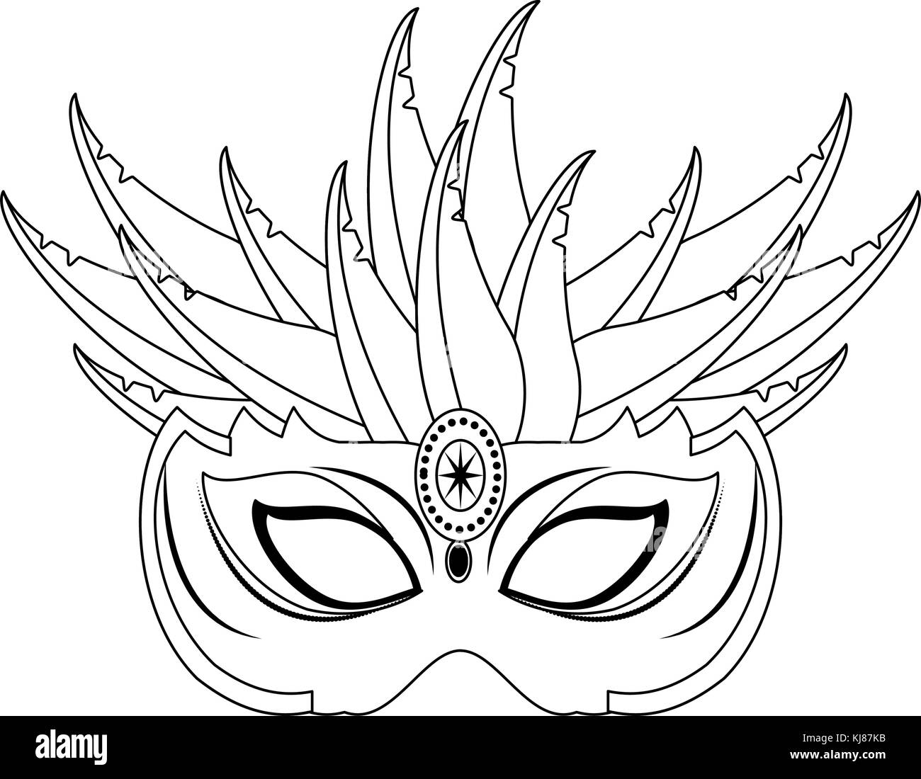 Mardi gras mask Stock Vector Image &amp; Art - Alamy