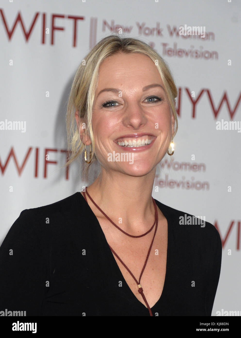 NEW YORK, NY - DECEMBER 08:  Lindsay Czarniak  attends 37th Annual Muse Awards at New York Hilton Midtown on December 8, 2016 in New York City   People:  Lindsay Czarniak Stock Photo