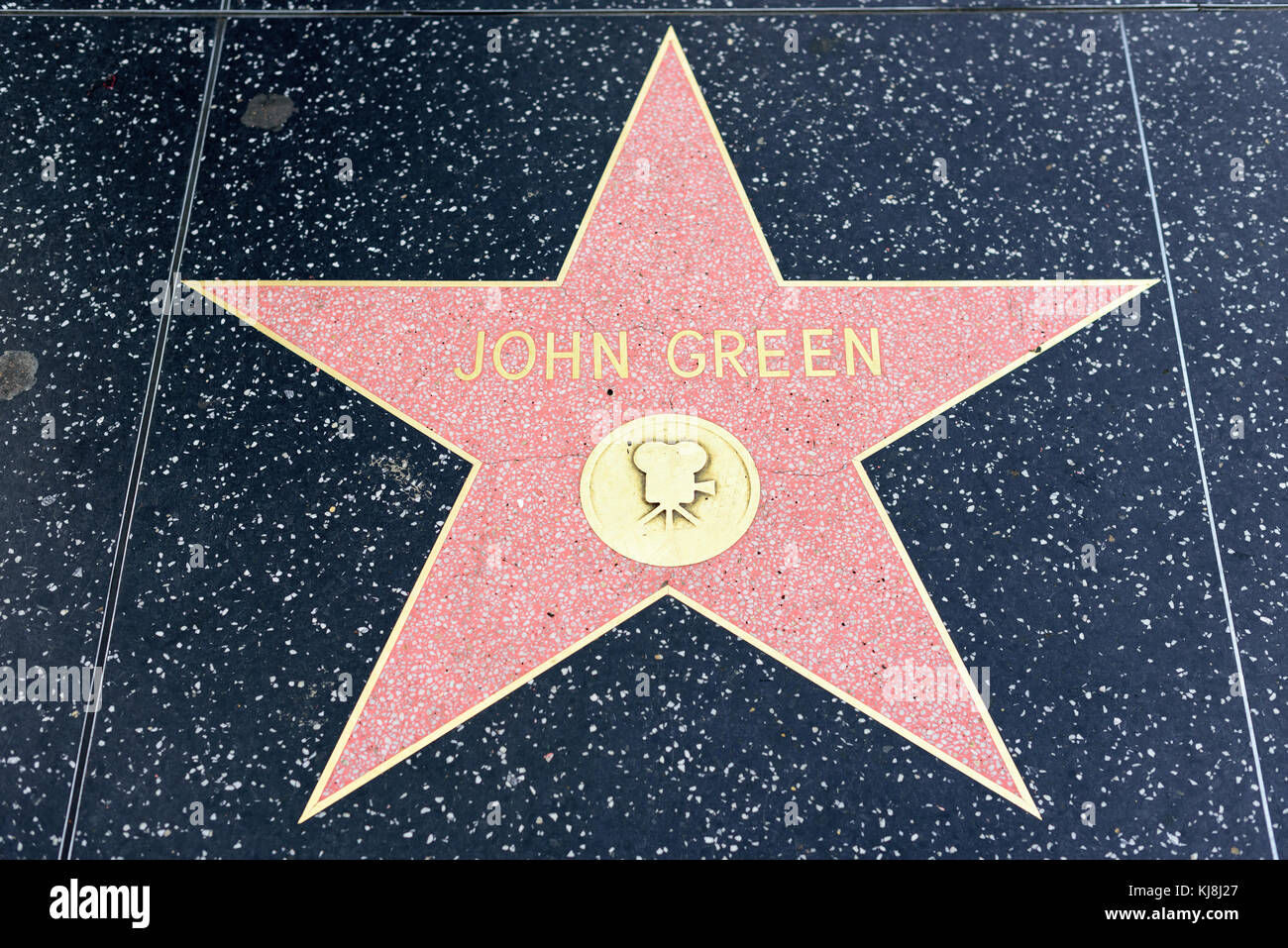 HOLLYWOOD, CA - DECEMBER 06: John Green star on the Hollywood Walk of Fame in Hollywood, California on Dec. 6, 2016. Stock Photo