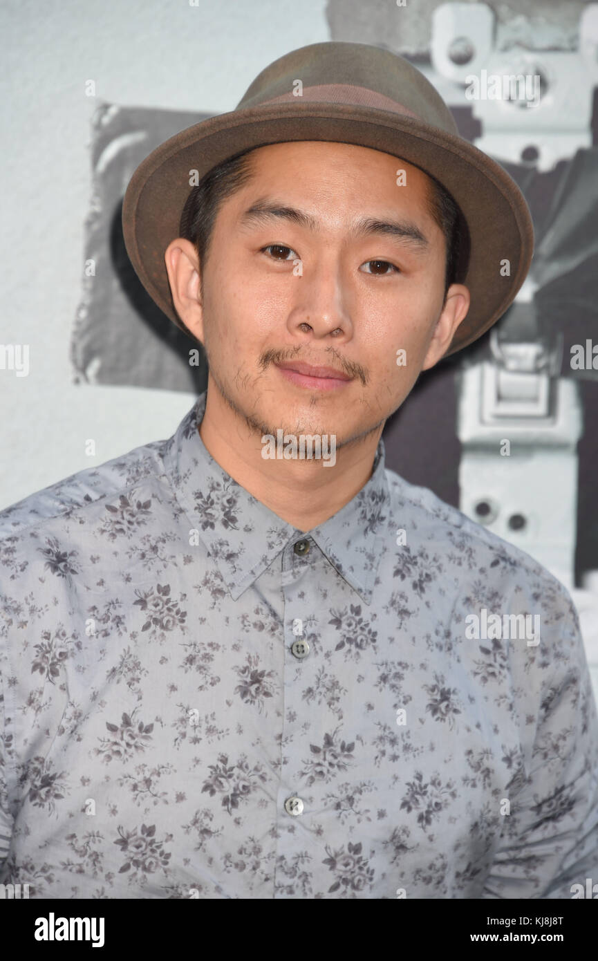 HOLLYWOOD, CA - JULY 19: Justin Chon attends the premiere of New Line Cinema's 'Lights Out' at TCL Chinese Theatre on July 19, 2016 in Hollywood, California.  People:  Justin Chon Stock Photo