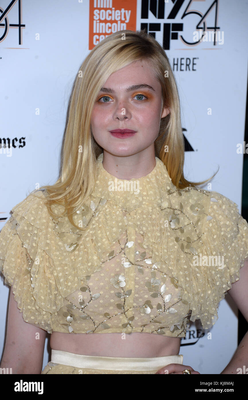 NEW YORK, NY - OCTOBER 08: Elle Fanning attend the premiere of '20th ...