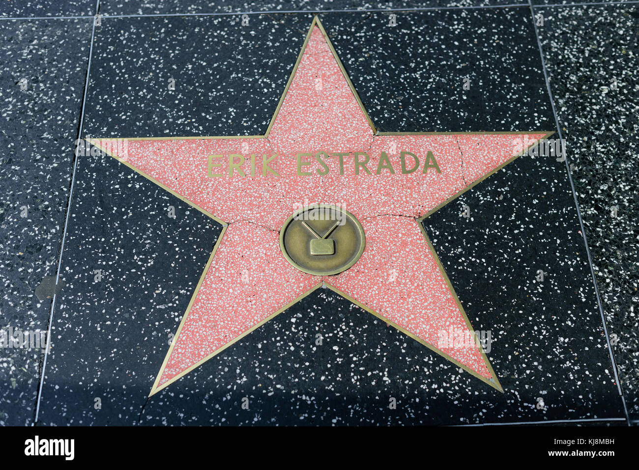 HOLLYWOOD, CA - DECEMBER 06: Erik Estrada star on the Hollywood Walk of Fame in Hollywood, California on Dec. 6, 2016. Stock Photo