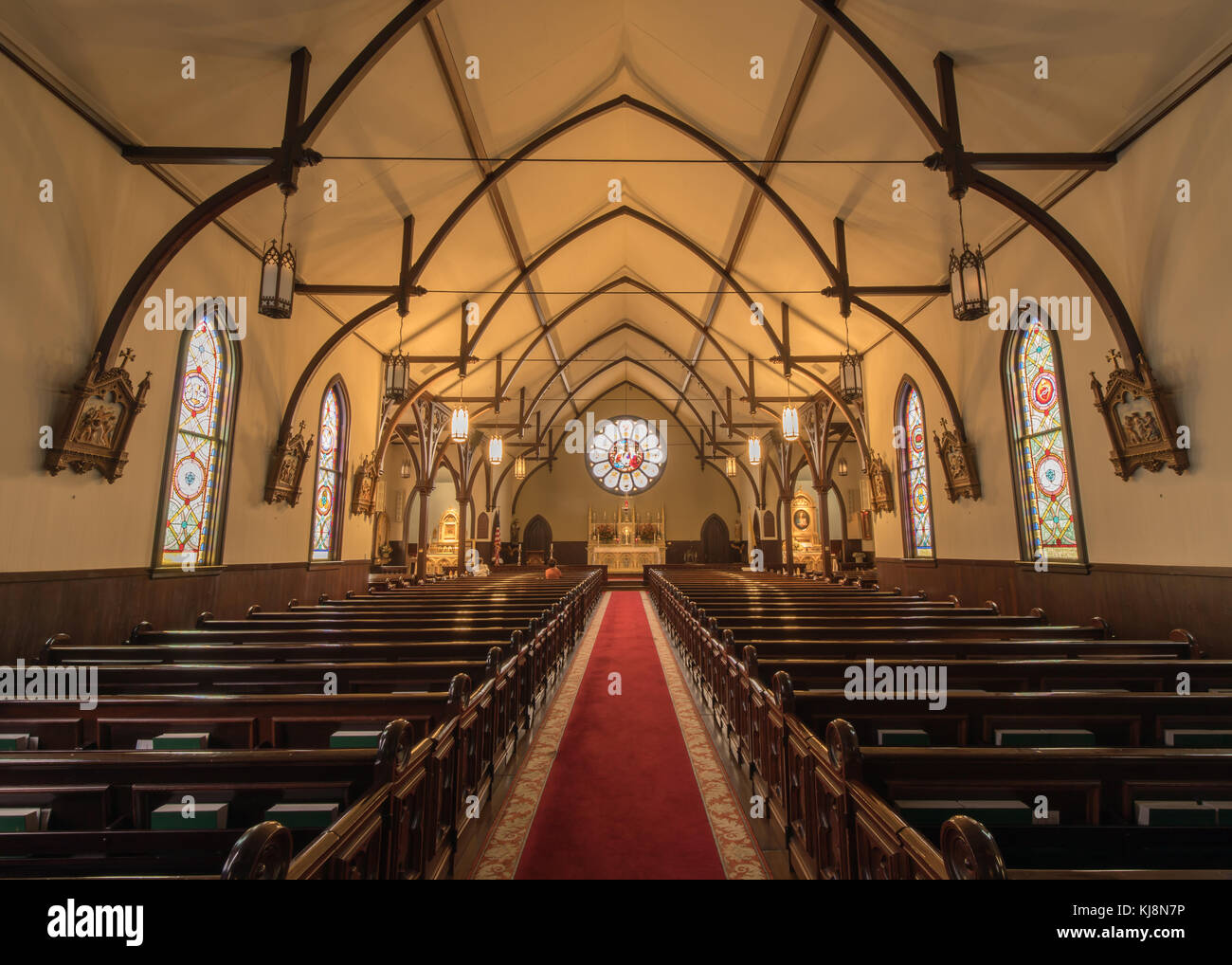Menlo Park California November 20 2017 Interior Of Church Of The Nativity Stock Photo Alamy