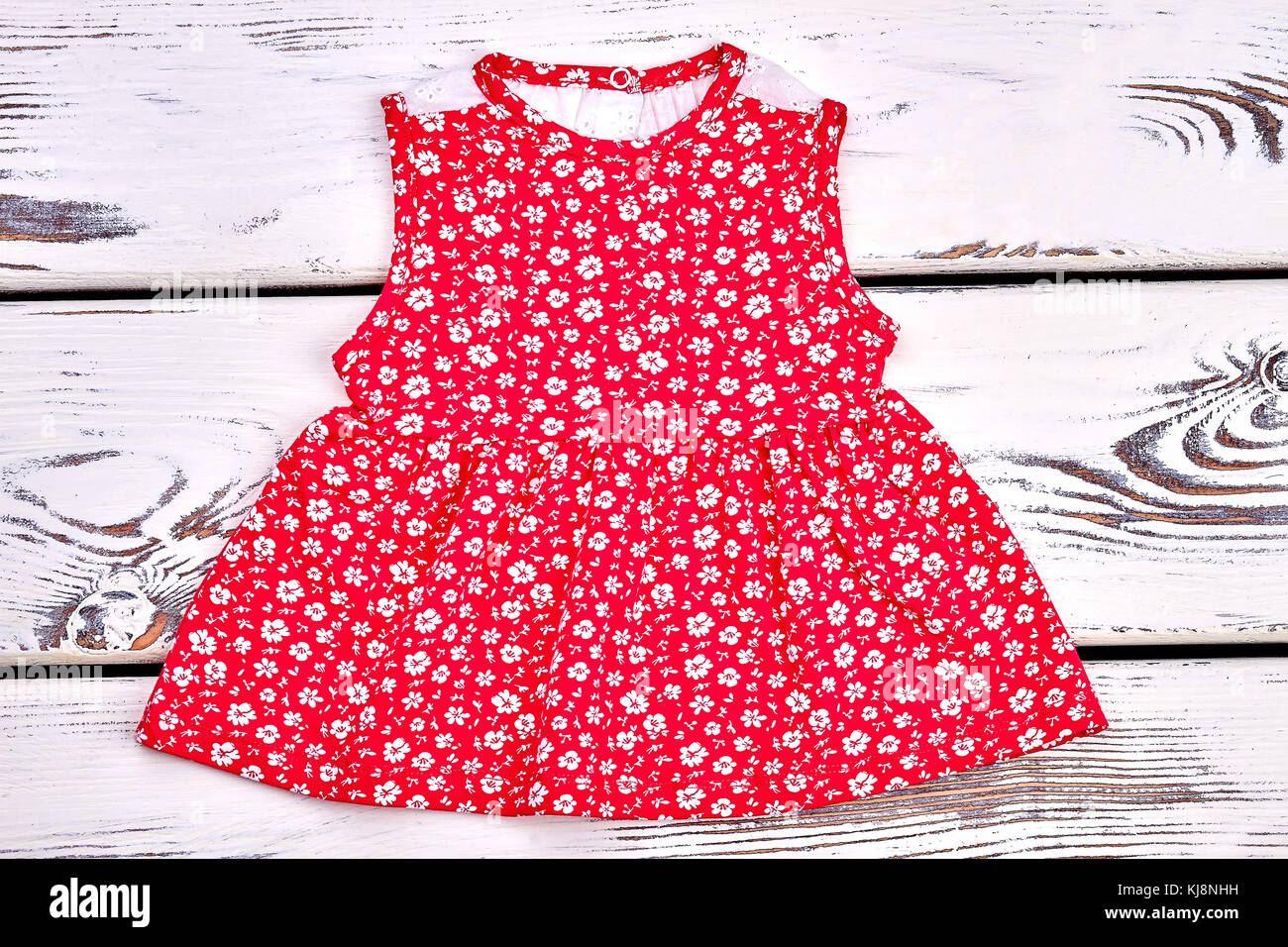 Red Dress With Small White Flowers ...