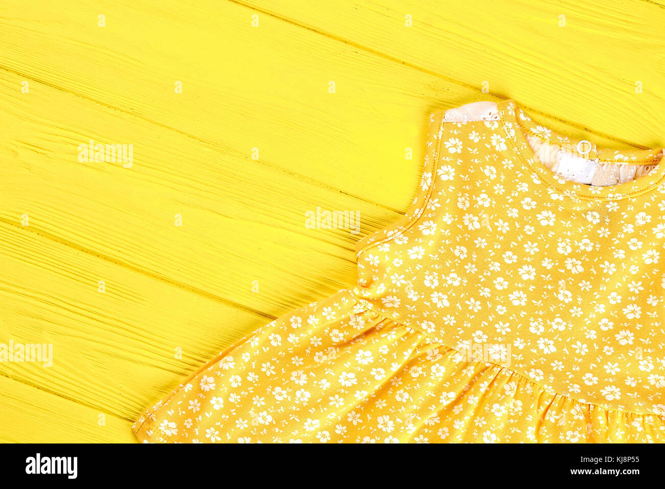 yellow floral baby dress