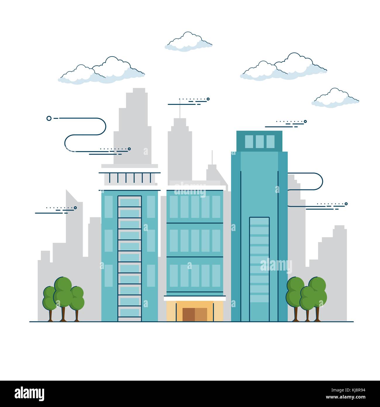 urban city landscape Stock Vector Image & Art - Alamy
