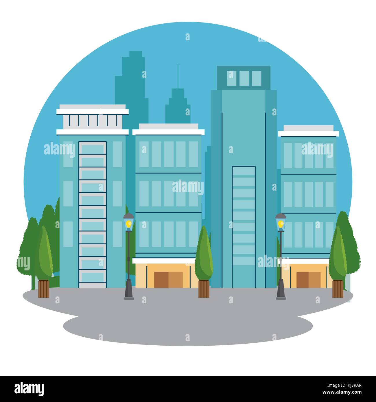 urban city landscape Stock Vector Image & Art - Alamy