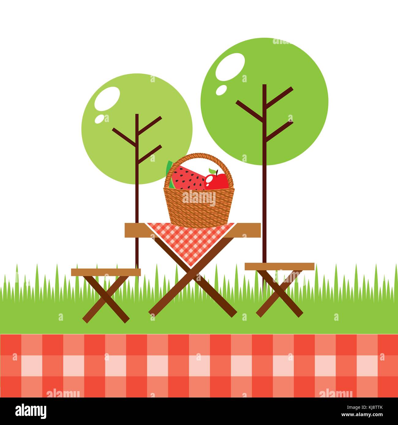 picnic party scene icon Stock Vector Image & Art Alamy