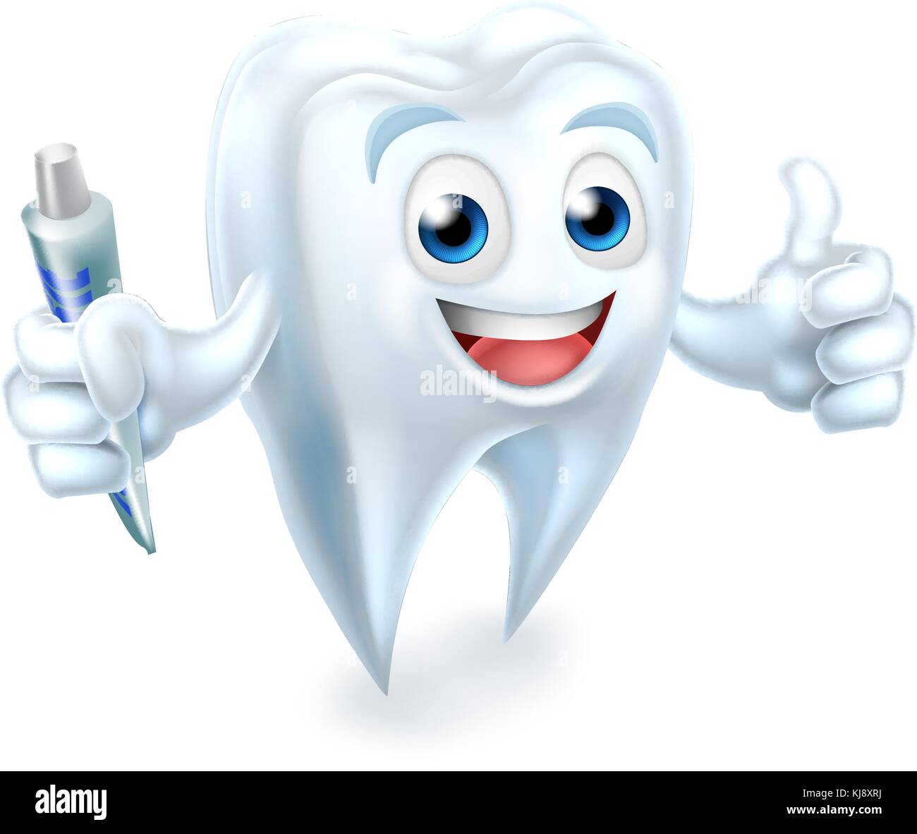 Dental Tooth Mascot Stock Vector