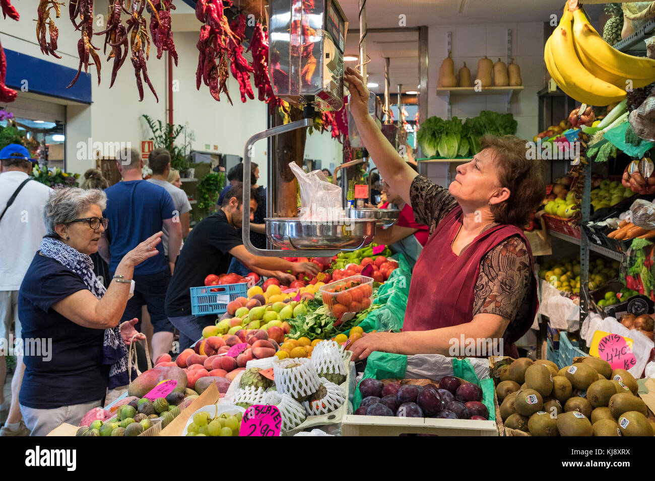 Olivar Market, Mallorca, Balearic Isles, Spain Stock Photo