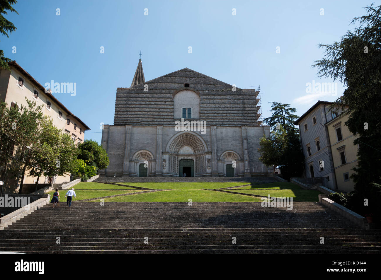 San Fortunato Church, Todi, central Italy Stock Photo Alamy