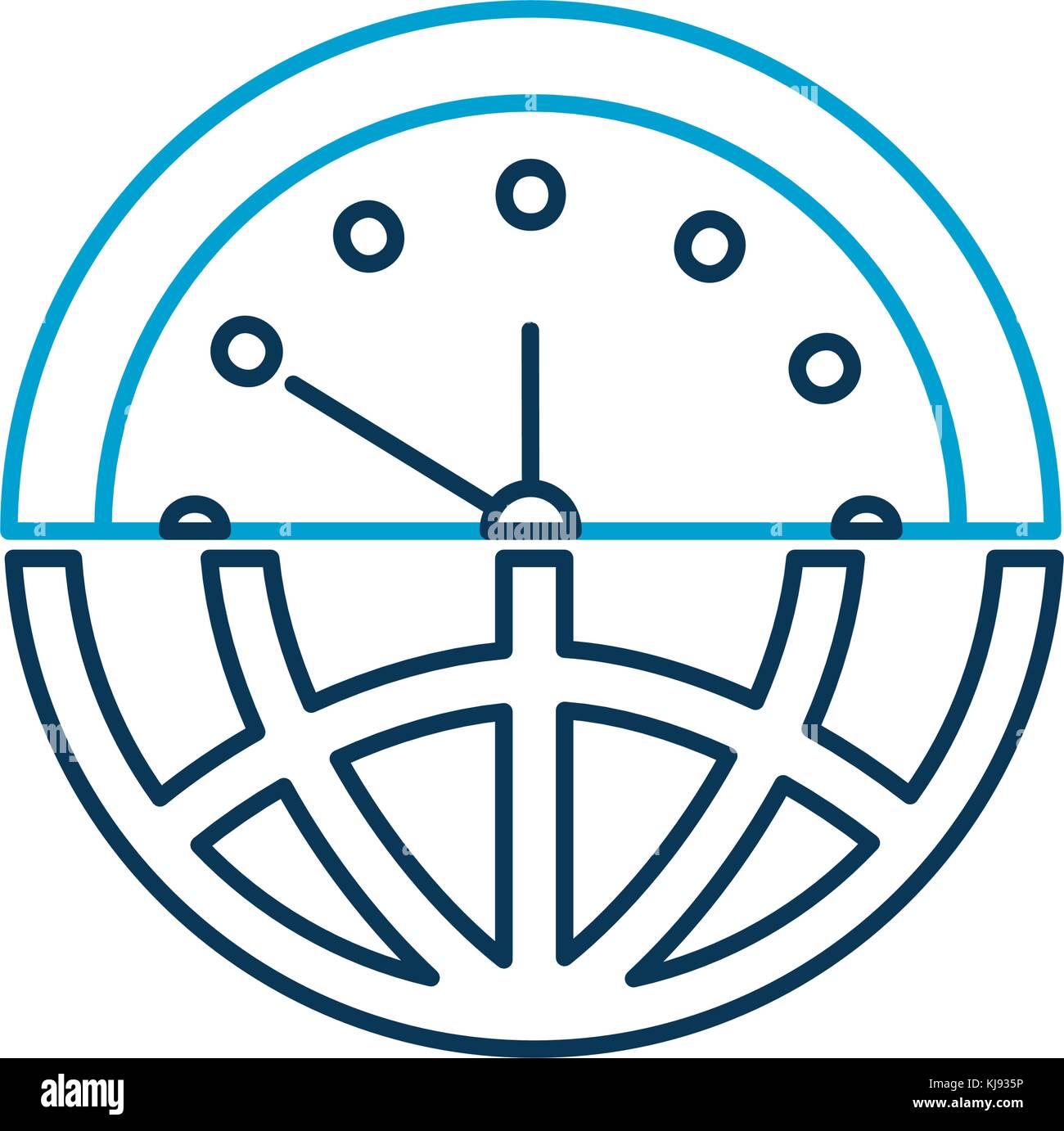 half globe plus half clock meaning time management Stock Vector Image