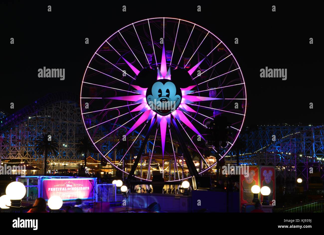 MIckeys wheel at Disneyland Stock Photo