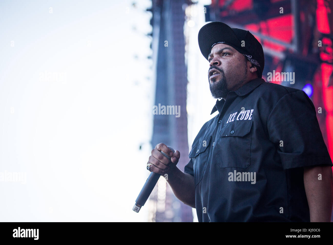 Lyricist Rapper Denmark, Roskilde – July 1, 2017. The American rapper and lyricist Ice ...