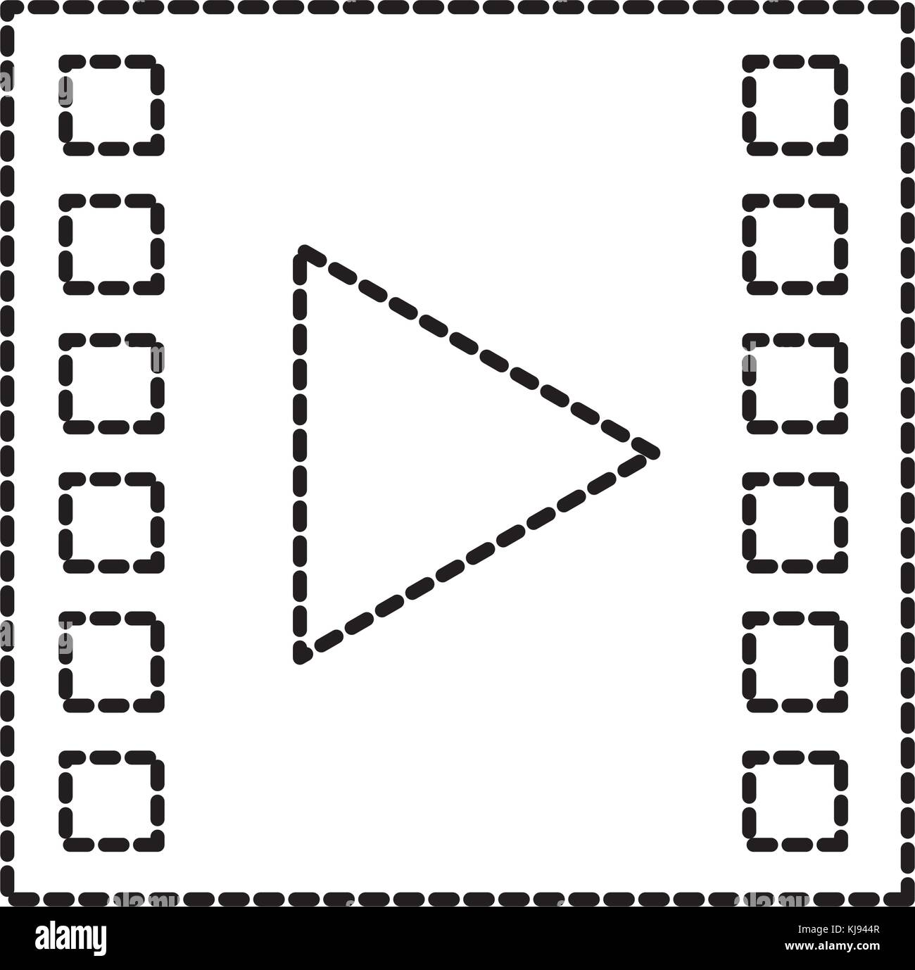 film strip movie player application icon Stock Vector Image & Art - Alamy