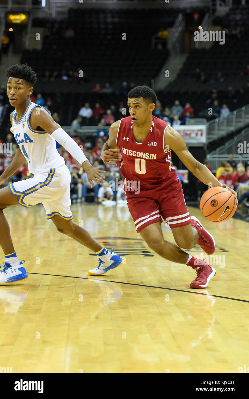 November 21, 2017 - Kansas City, Mo. U.s. - Wisconsin Badgers Guard D 