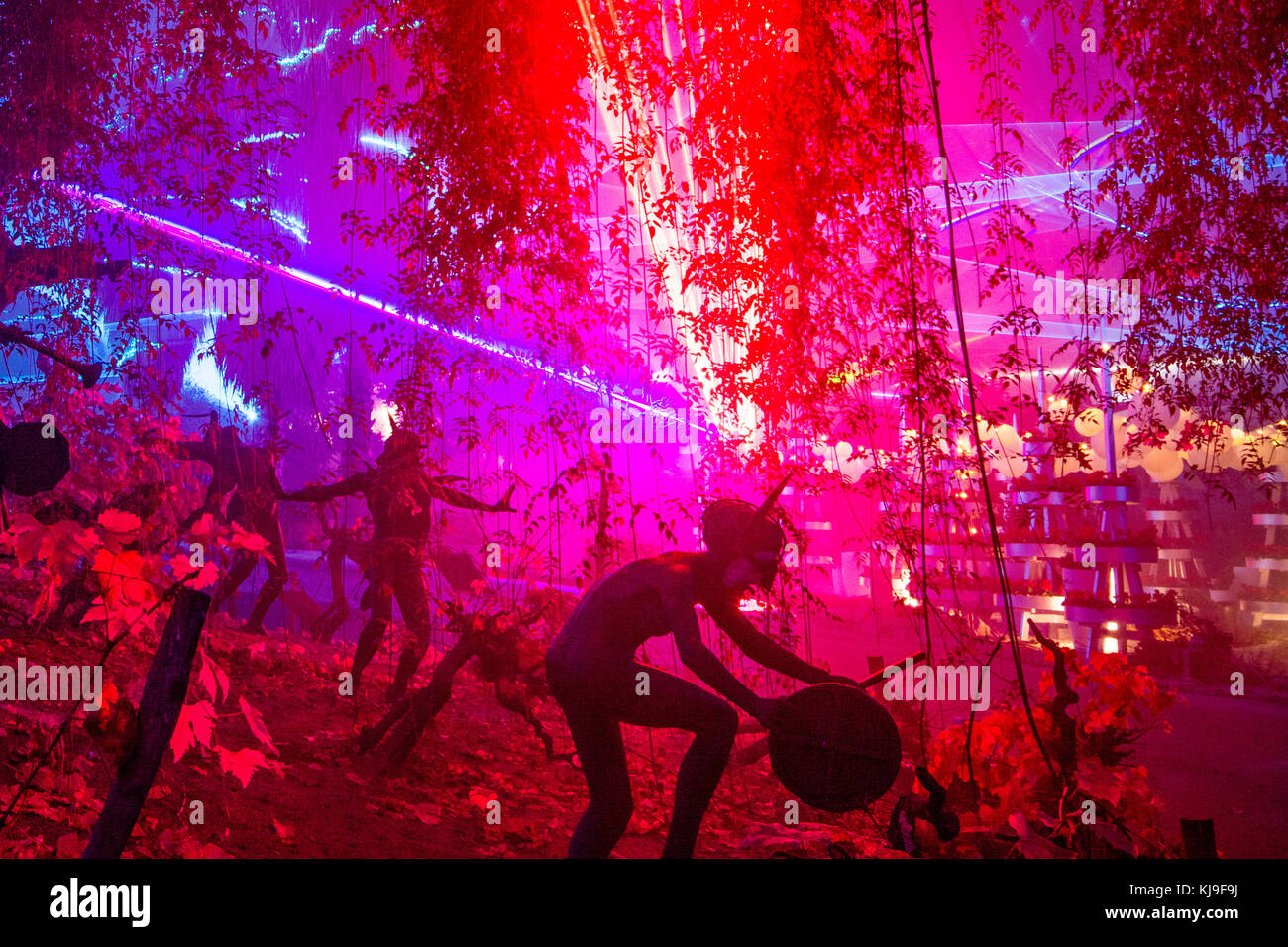 Eden Project, Cornwall, UK. 23rd Novembver 2017. The festival of light
