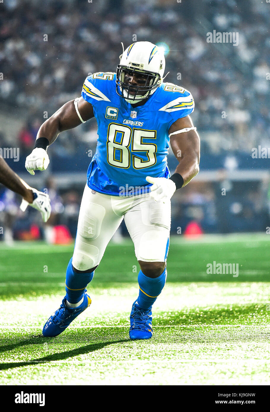 San Diego Chargers tight end Antonio Gates (85) during an NFL football game  against the Dallas Cowboys, Sunday, Dec. 13, 2009, in Arlington, Texas. (AP  Photo/Michael Thomas Stock Photo - Alamy