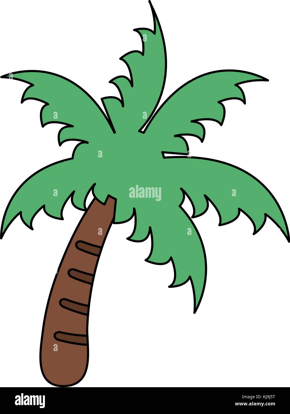 Palm tree isolated Stock Vector Image & Art - Alamy