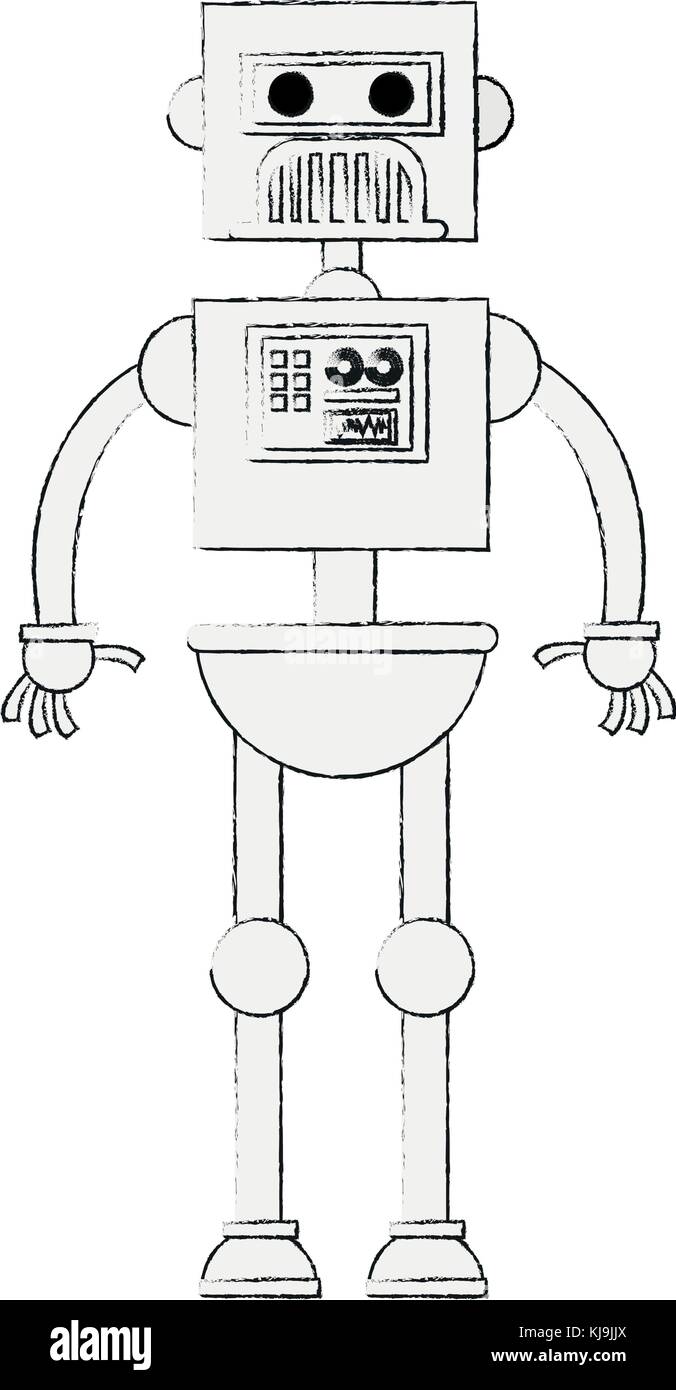 Cute robot cartoon Stock Vector Image & Art - Alamy