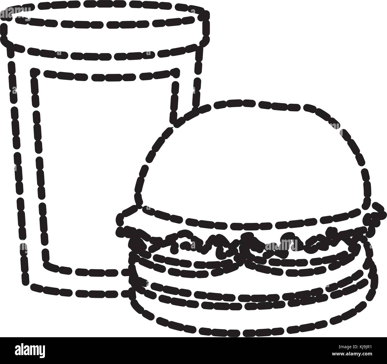 hamburger and soda Stock Vector Image & Art - Alamy