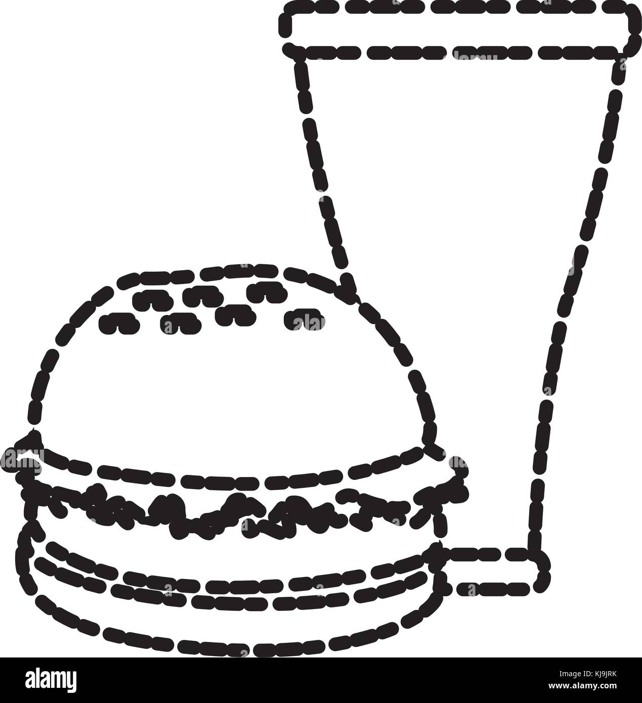 hamburger and soda Stock Vector Image & Art - Alamy