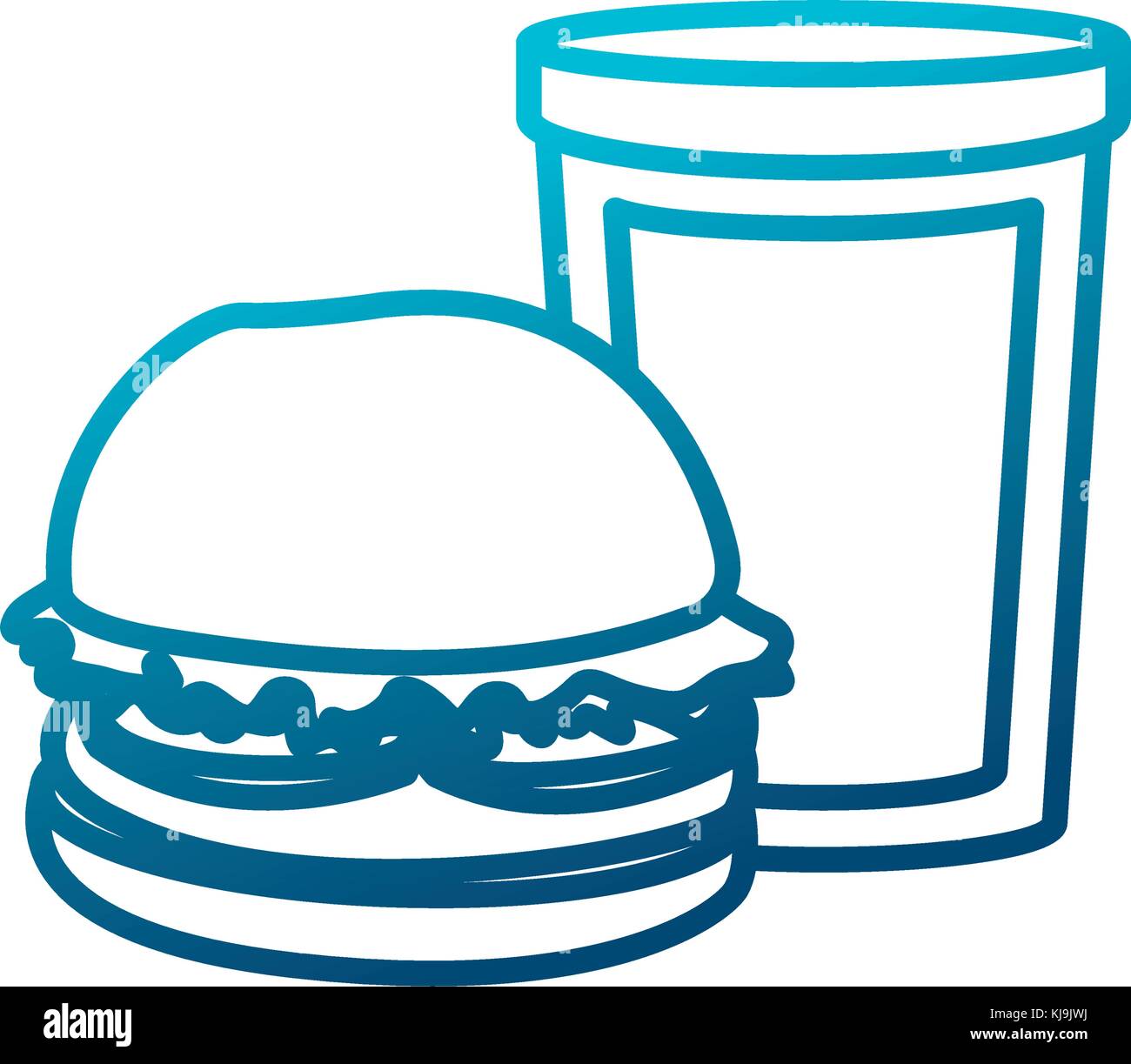 hamburger and soda Stock Vector Image & Art - Alamy