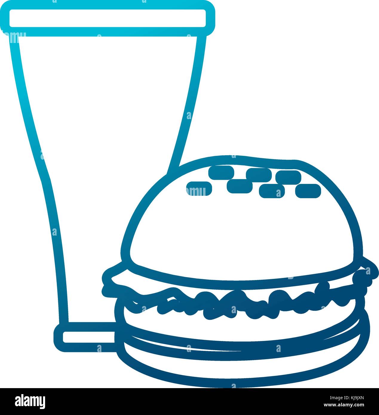hamburger and soda Stock Vector Image & Art - Alamy