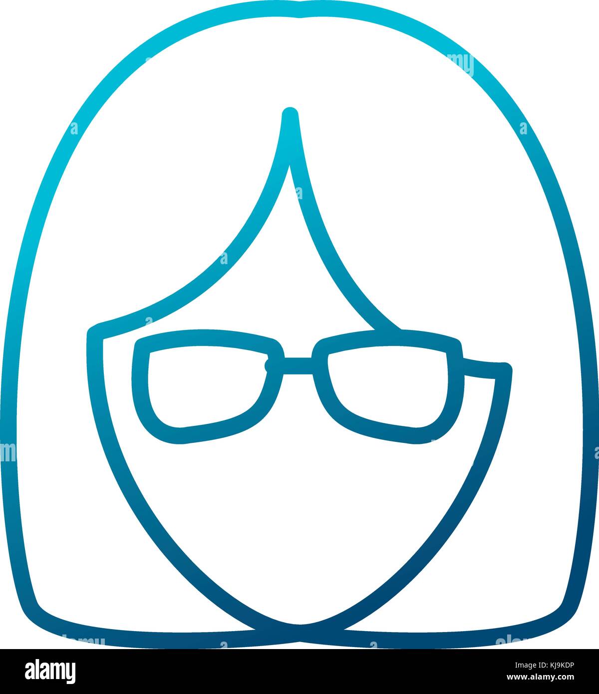 Woman with glasses Stock Vector Image & Art - Alamy
