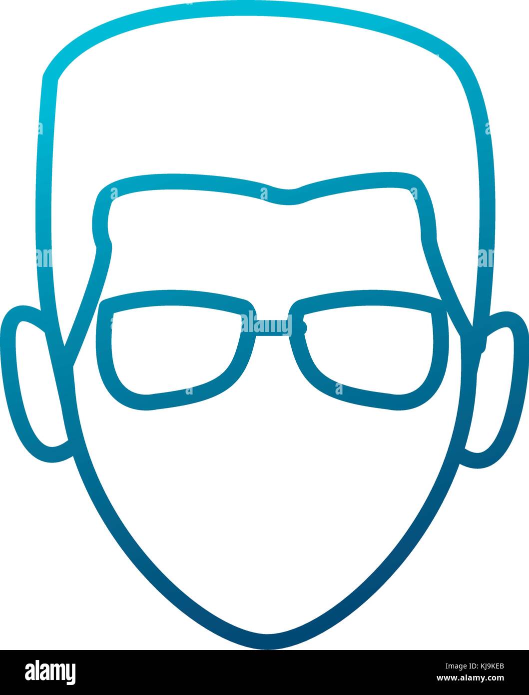 Man with glasses Stock Vector Image & Art - Alamy