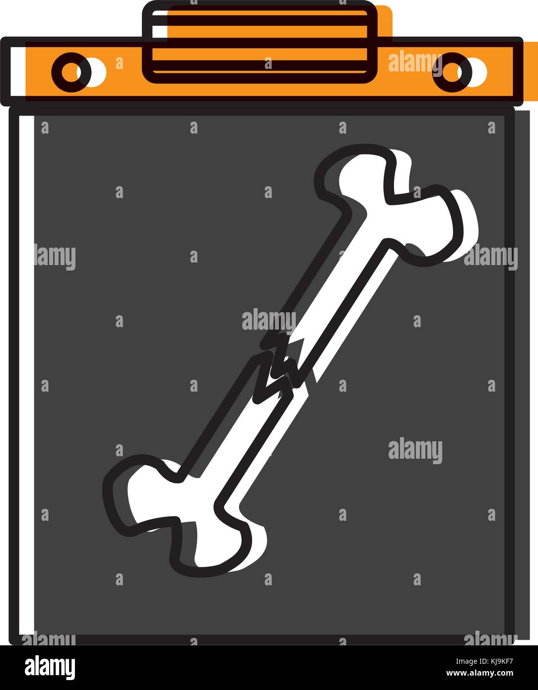 Bone broken xray Stock Vector Image &amp; Art - Alamy