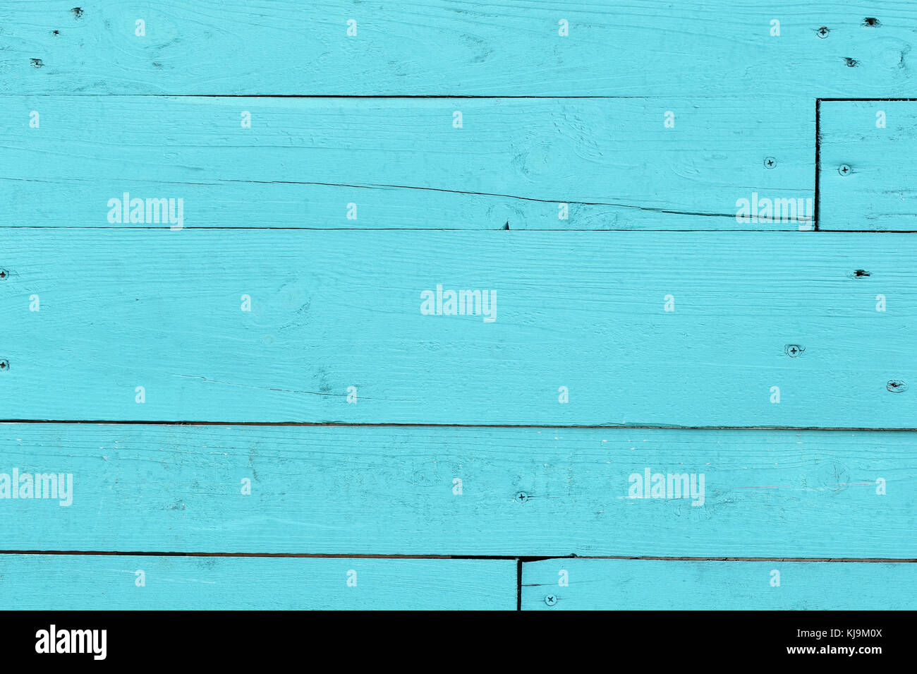 wooden turquoise background, wood texture Stock Photo