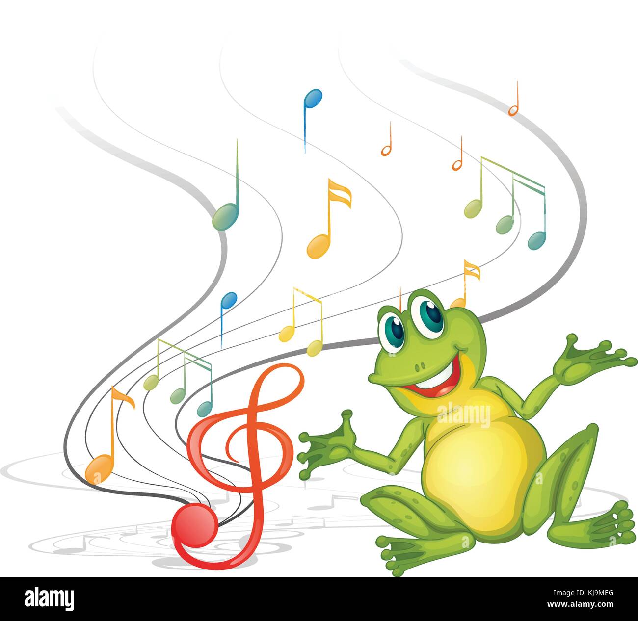Frog music Stock Vector Images Alamy
