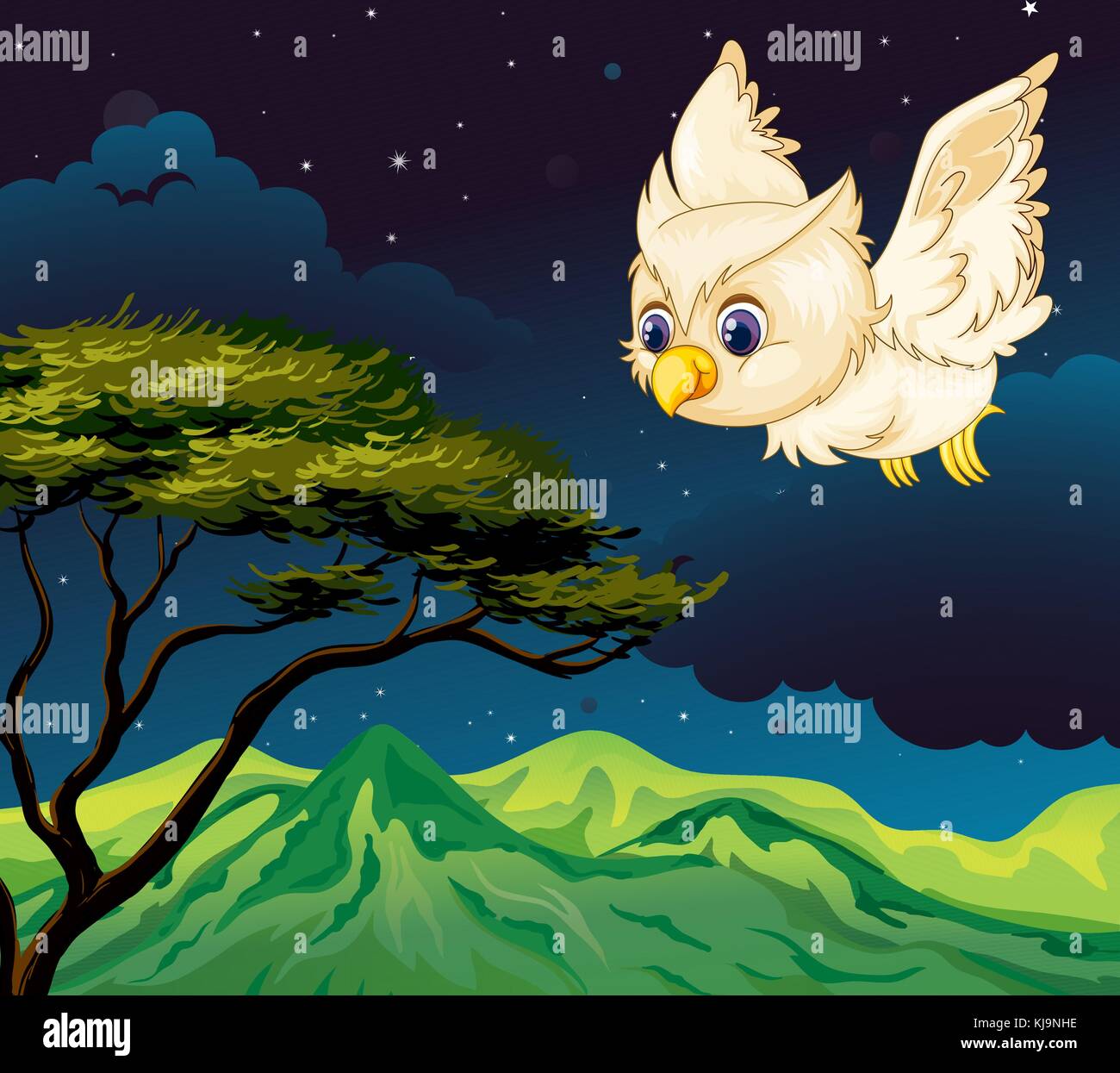 Flying owl clipart Stock Vector Images - Alamy
