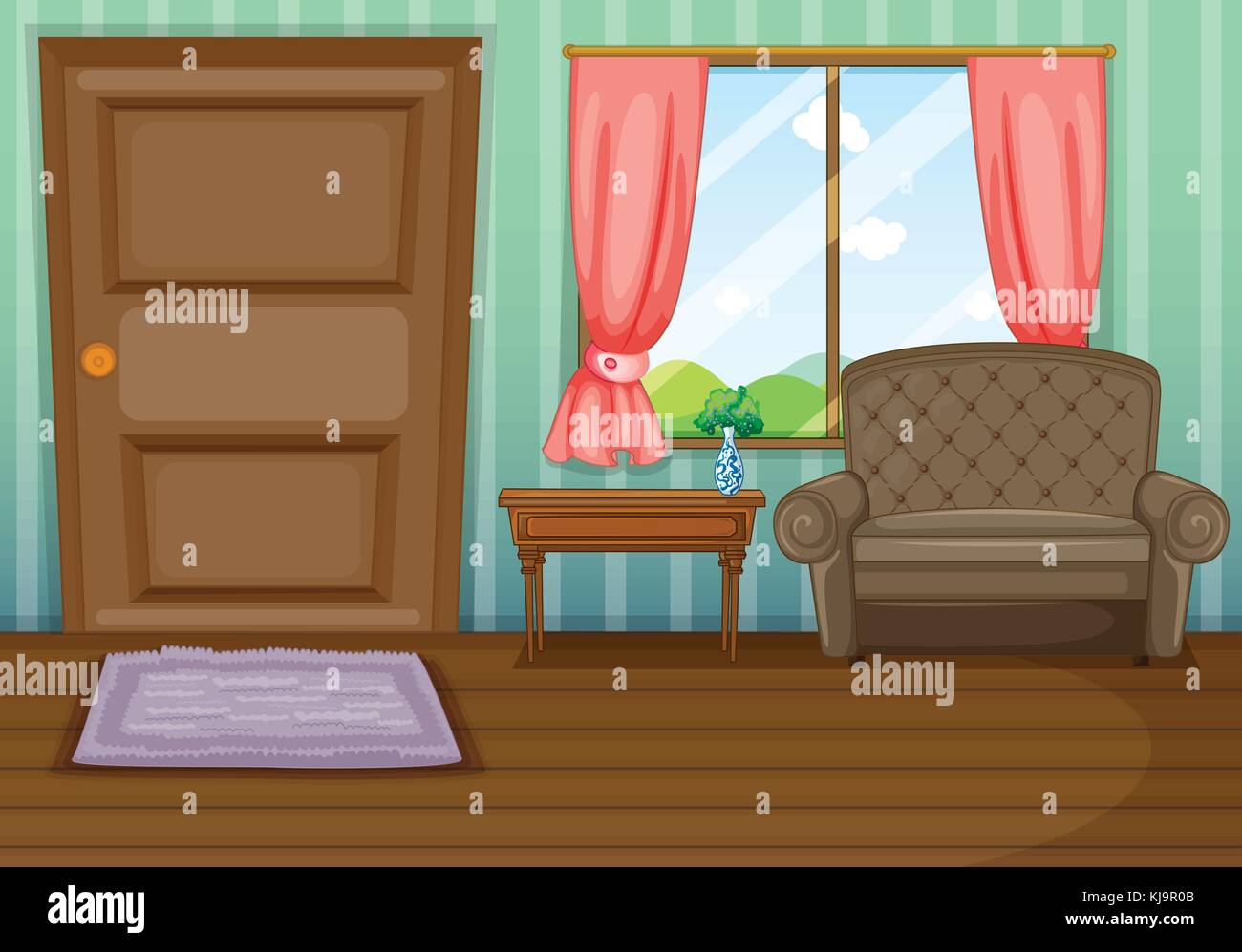 Illustration of an inside view of the house Stock Vector Image & Art - Alamy