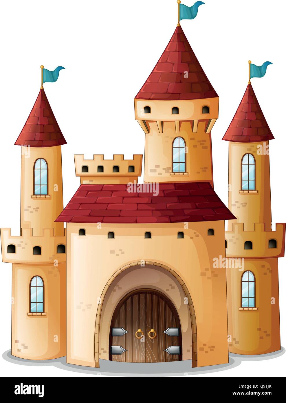 Fairy tale castle drawing on hi-res stock photography and images - Alamy