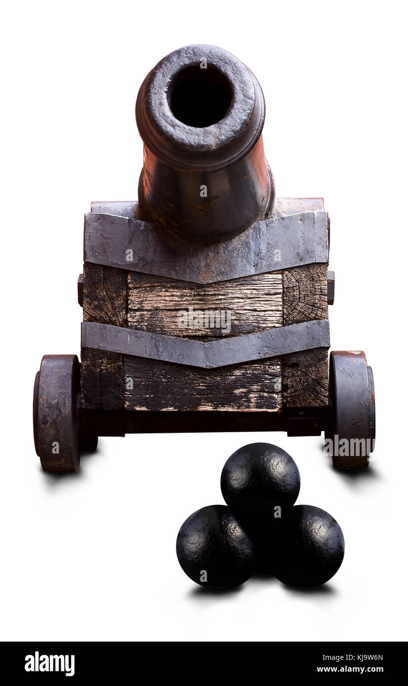 an ancient cannon Stock Photo